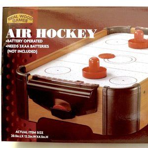 Mini Tabletop Air Hockey Game, Battery Operated, Age 6+, New in Box